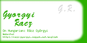 gyorgyi racz business card